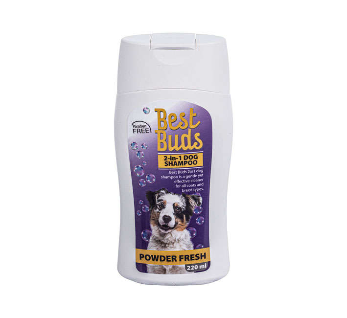 Dog Shampoo - Powder Fresh - 2-in-1 - 220ml - 2 Pack