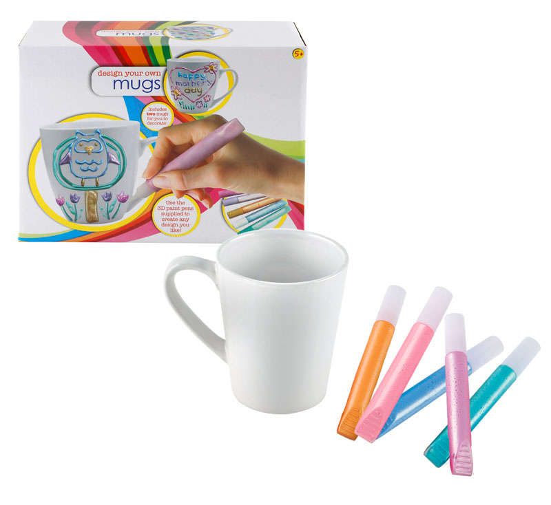 Design Your Own Mug - Paint & Mug - Assorted Colours