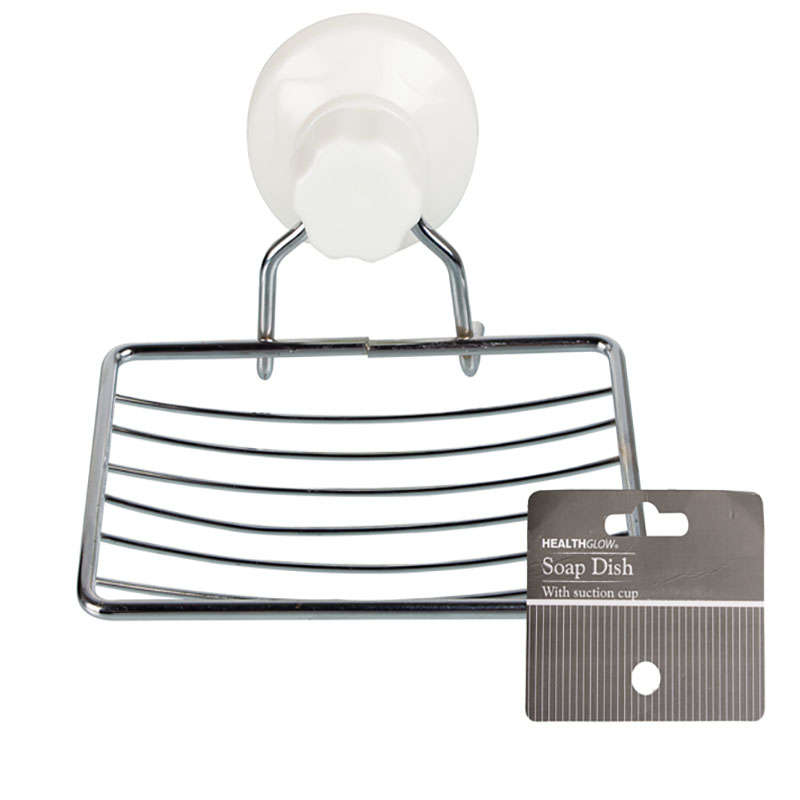 Soap Dish - Household Accessories - Oval - Chrome - Single - 2 Pack