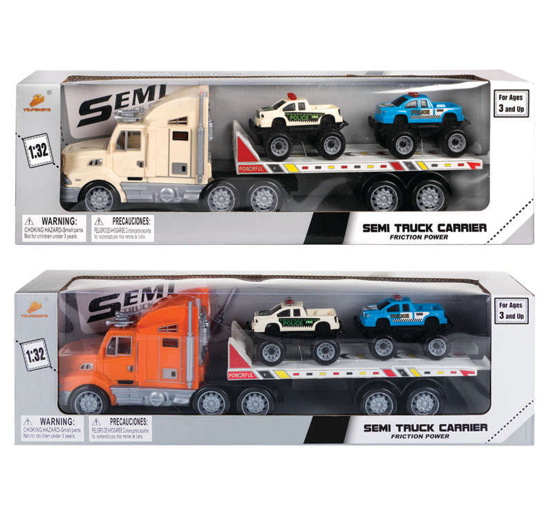 Toy Truck - Kid's Toys - Semi Truck Carrier - 1:32 Scale