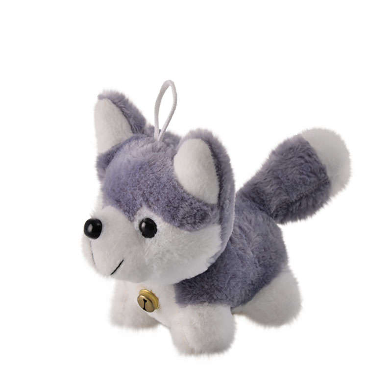 Stuffed Dog - Plush Toys - Husky - Grey & White - 15 cm - 2 Pack