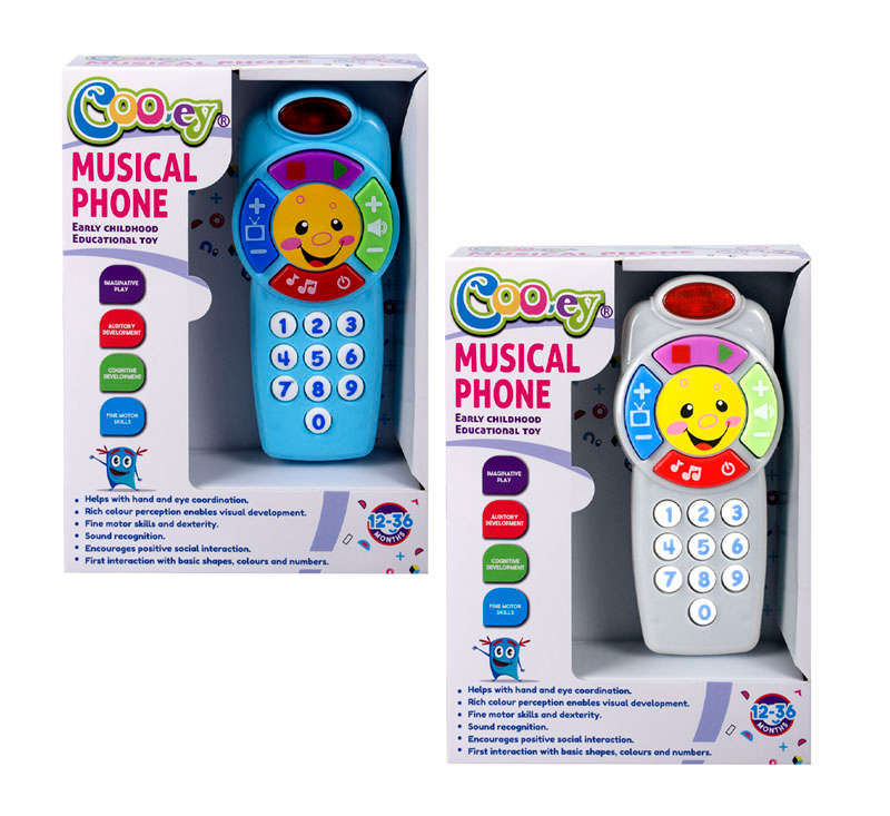 Educational Toy - Musical Phone - BPA-Free Plastic - Blue