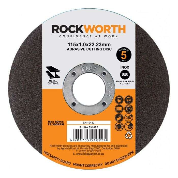 Rockworth - Cutting Disc Slimline Steel 230X2.0 5Pac - 2 Pack