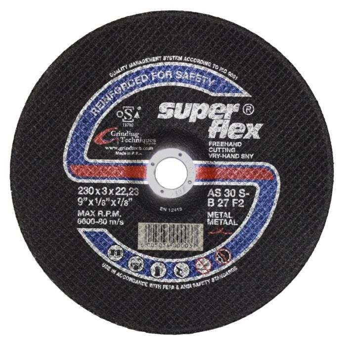 Superflex - Cutting Disc Steel Dome 230X3X22 - 2 Pack