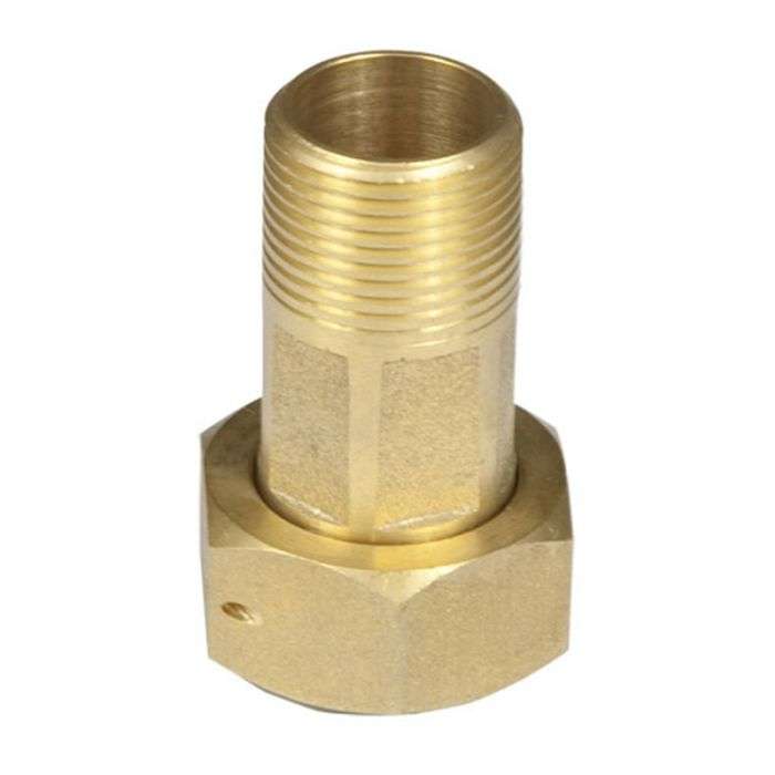 Water Meter Tail Piecee Set 22mm & Nut & Washer (Br) - 2 Pack