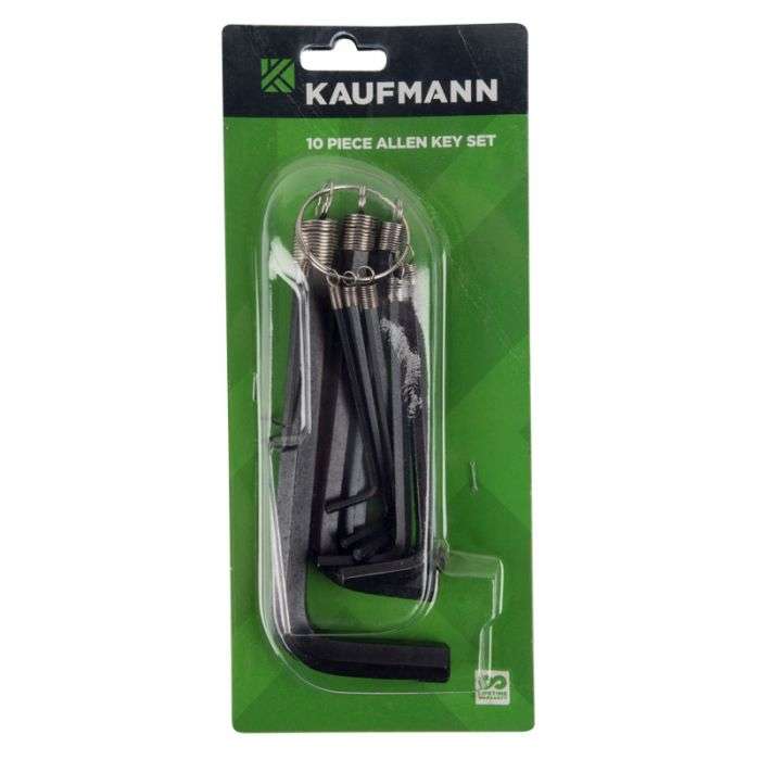 Kaufmann - Allen Key Set 10Piecee 1/16-1/2 Inch - 2 Pack