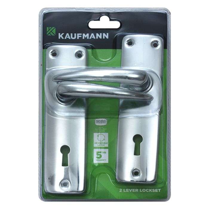 Kaufmann - Lockset 2 Lever Sabs Lock & Cp Handle - 2 Pack