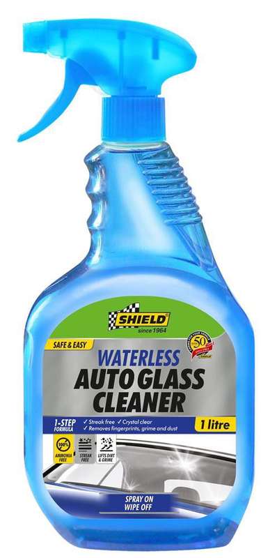 Shield - Waterless Auto Glass Cleaner - 1 Litre - 2 Pack