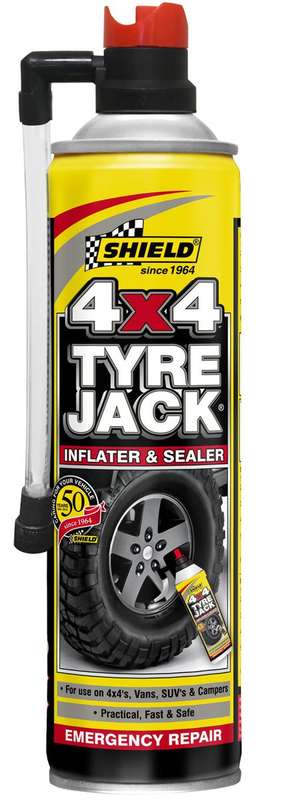 Shield - Tyre Jack 4X4 Emergency Inflator and Sealer 500Ml
