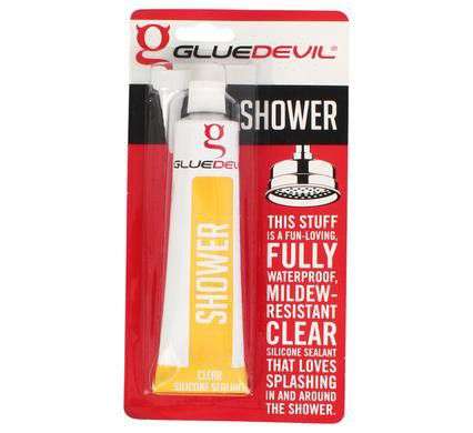Glue-Devil Silicone 90ml Shower (Clear) - 2 Pack