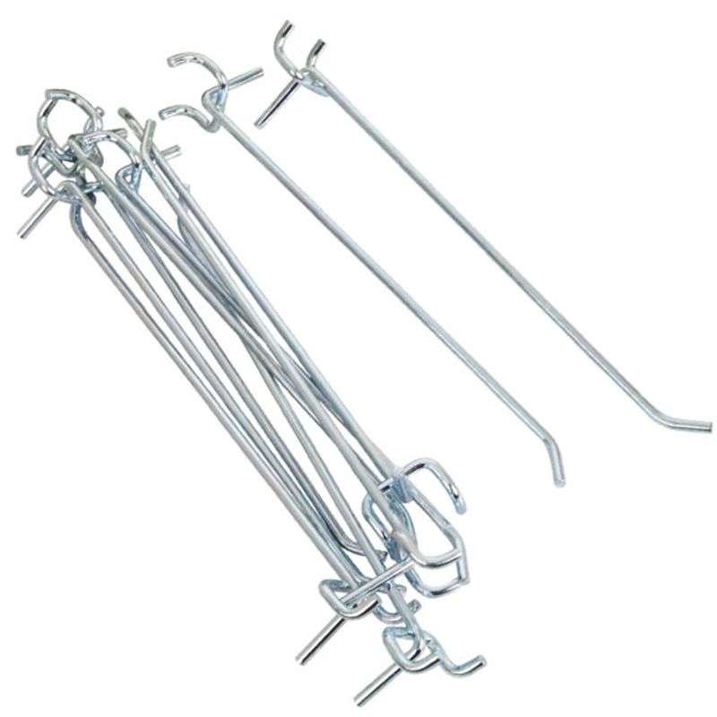 Pegboard-Hooks Single-Prong 175mm 10 Pieces Per Pack