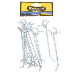 Pegboard-Hooks Single-Prong 100mm 10 Piece Packet