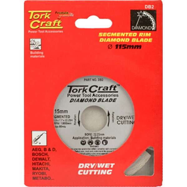 Diamond Blade Segmented 115mm - 2 Pack