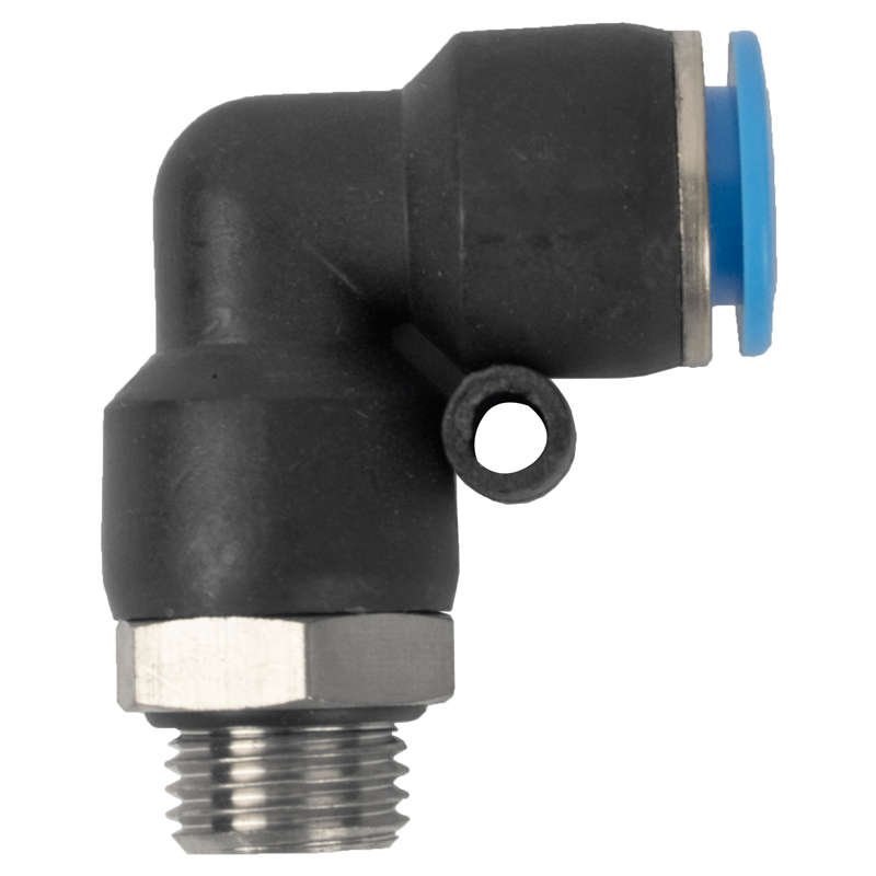 Aircraft - Pu Hose Fitting Elbow W/O-Ring 10mm-1/4 M - 2 Pack