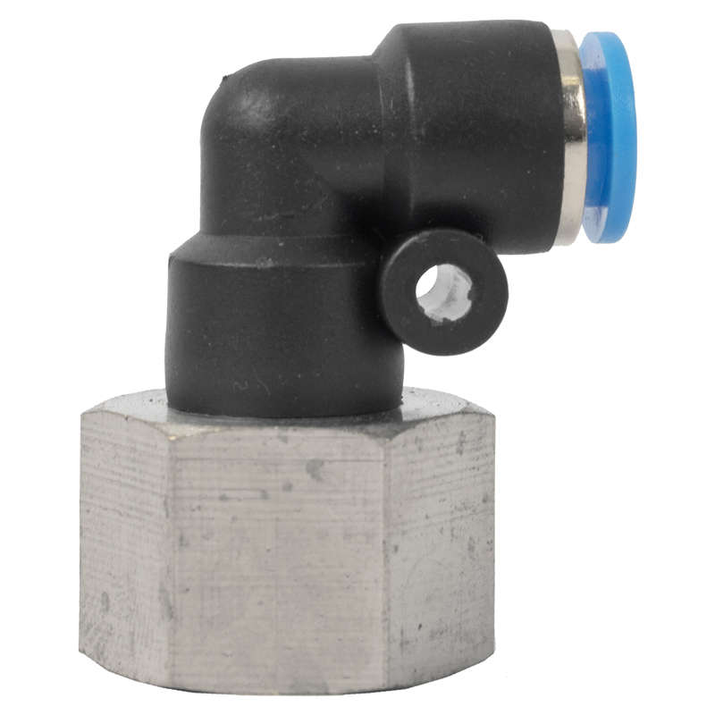 Aircraft - Pu Hose Fitting Elbow 6mm-3/8 F - 2 Pack