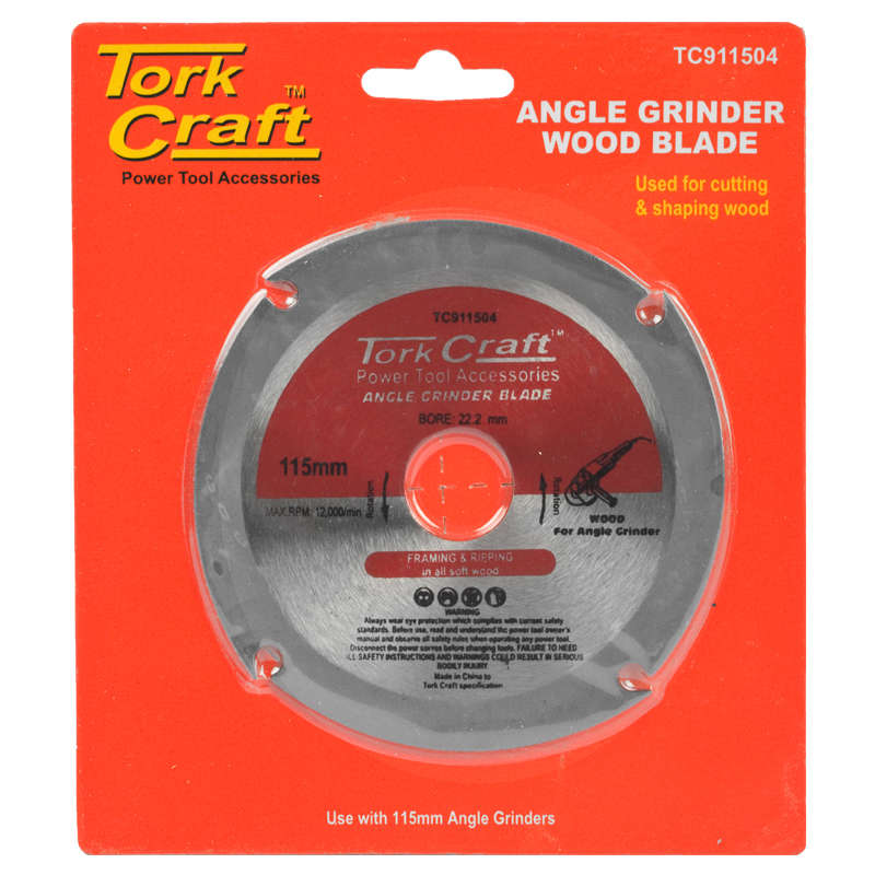 Tork Craft - Blade 4 Teeth 115mm x 22.23mm - 2 Pack