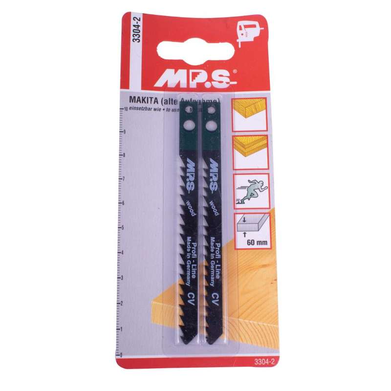 Mps - Jigsaw Blade Wood Makita Shank 100mm 6Tpi - 2 Pack
