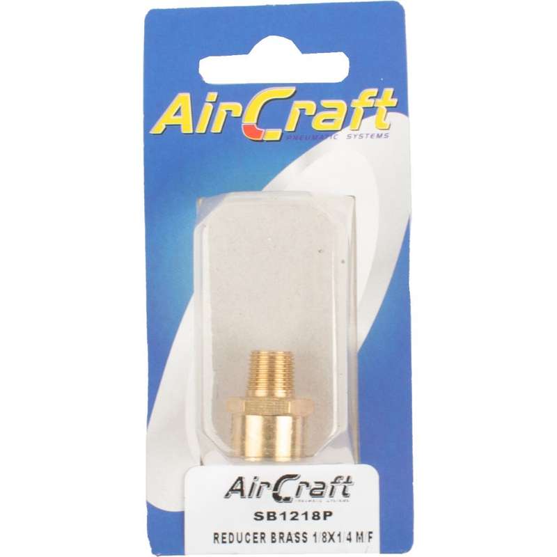 Aircraft - Reducer Brass 1/8 x 1/4 M/F 1 Piece Pack - 2 Pack