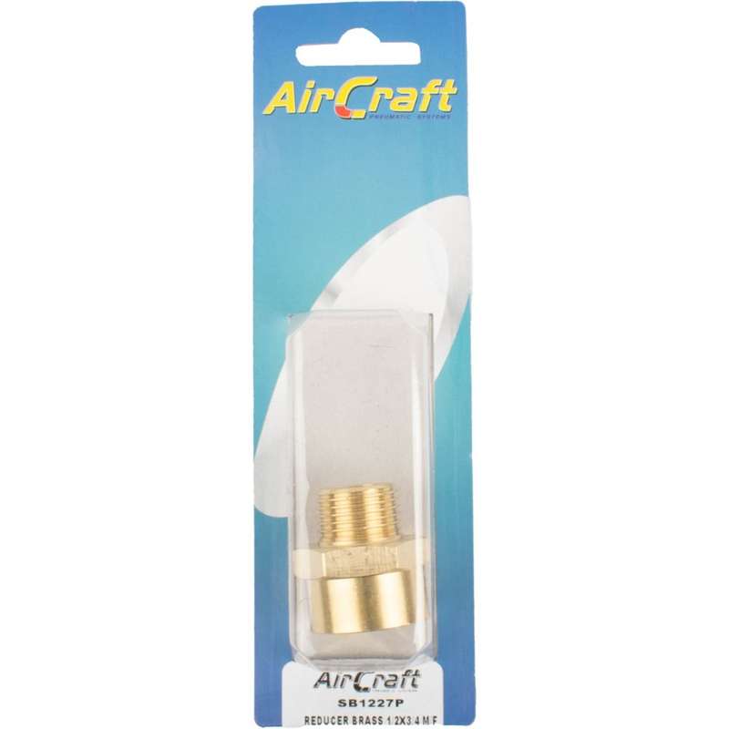 Aircraft - Reducer Brass 1/2 x 3/4 M/F 1 Piece Pack - 2 Pack