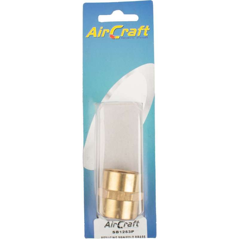 Aircraft - Reducing Manifold Brass 3/4 x 3/4 F/F 1 Piece Pack - 2 Pack