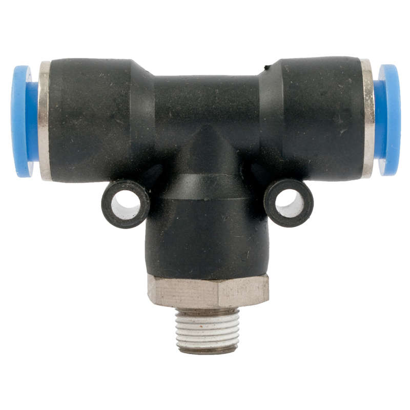 Aircraft - Pu Hose Fitting Tee 10mm-1/8 M - 2 Pack
