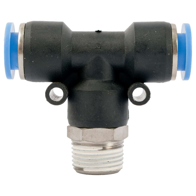 Aircraft - Pu Hose Fitting Tee 10mm-3/8 M - 2 Pack