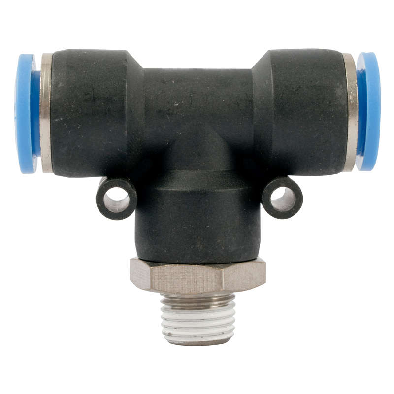 Aircraft - Pu Hose Fitting Tee 12mm-1/4 M - 2 Pack