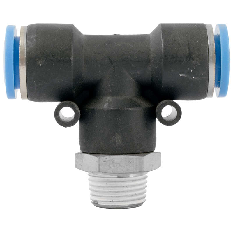 Aircraft - Pu Hose Fitting Tee 12mm-3/8 M - 2 Pack