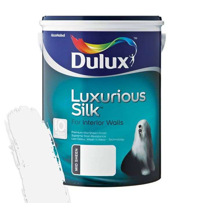 Dulux - Luxurious Silk Brilliant White 5L