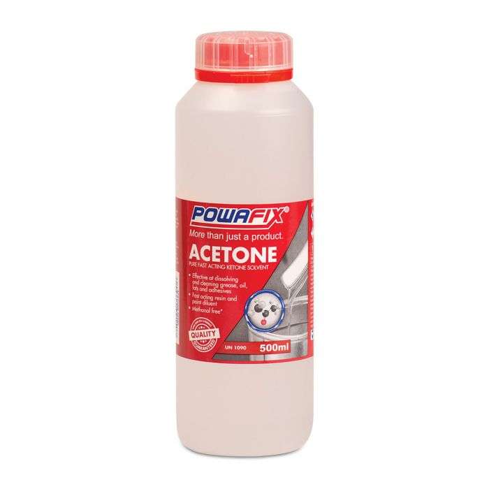 Powafix - Acetone 500ml - 2 Pack