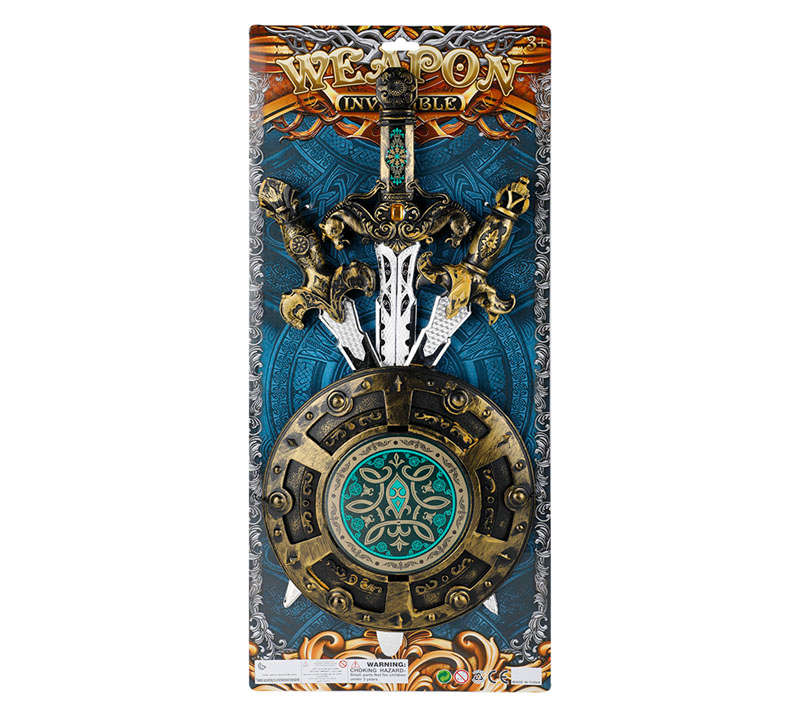 Children's Sword & Shield Play Set - 4 Piece - 2 Pack