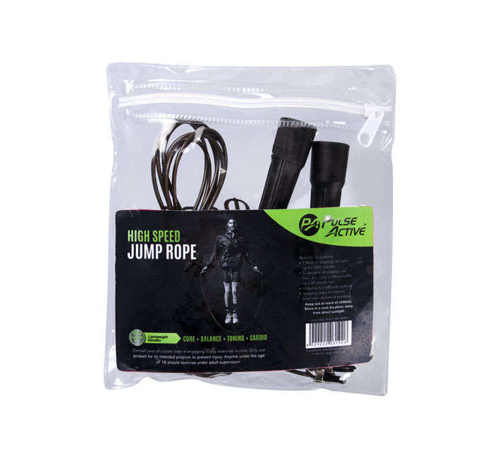 Skipping Rope - High Speed - Cable - Black - 3m - 2 Pack