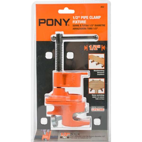 Pony - Clamp - Fixture 1/2 Inch 20mm Pipe - 2 Pack