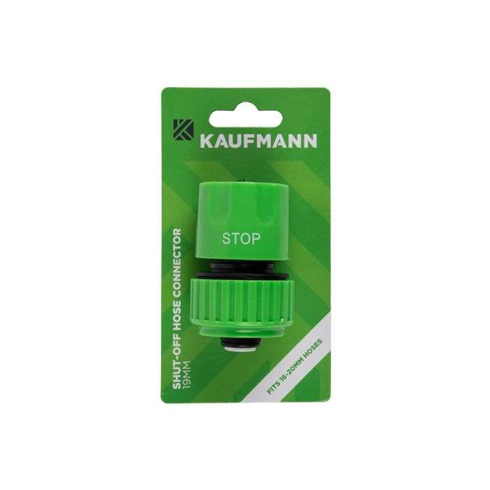 Kaufmann Shut Off Hose Connector - 15mm