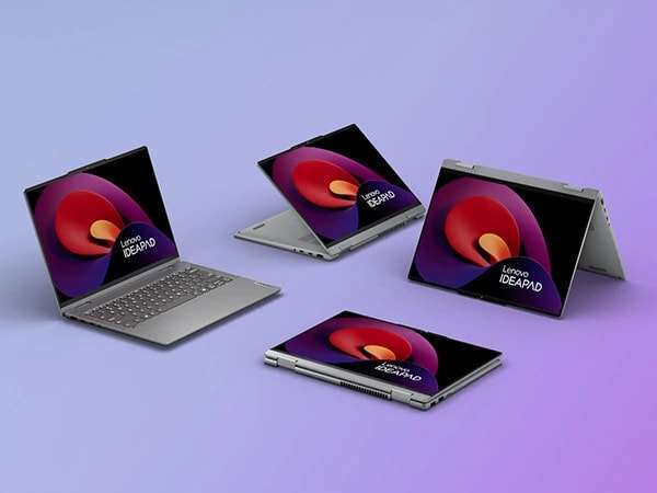 Lenovo IdeaPad 5 2-in-1 Gen 9 (14â Intel) laptops in four different modes