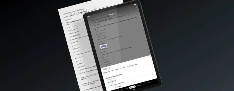 Google Lens being used on Lenovo Tab M11 tablet