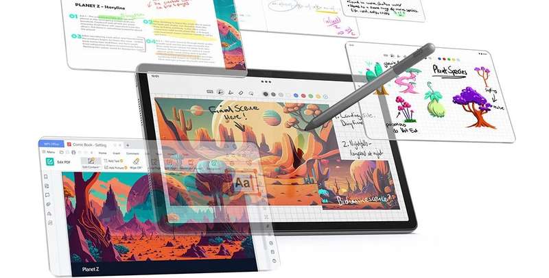 Note taking on Lenovo Tab M11 tablet with optional pen