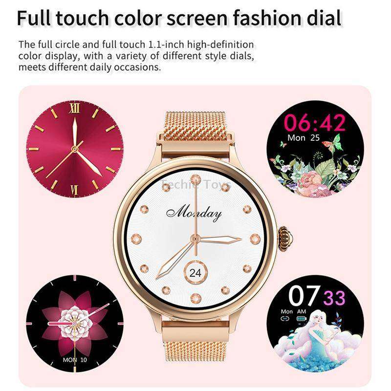 LOKMAT M4 Waterproof Women Menstrual Cycle Smart Watch (Gold)