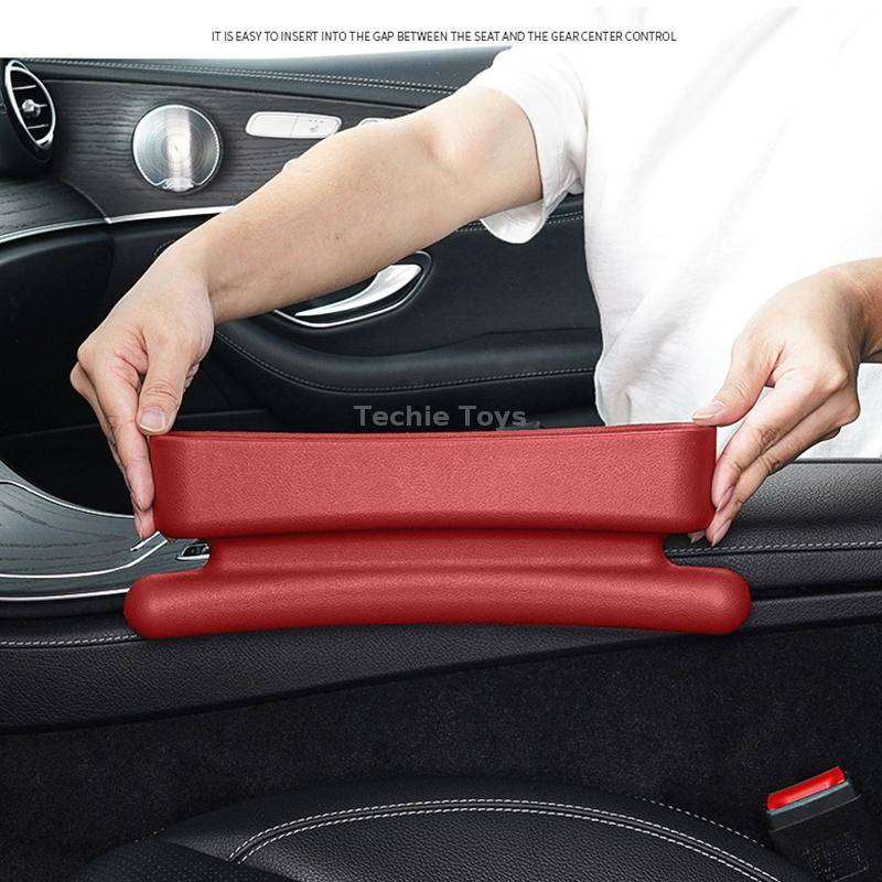 Car Gap Storage Box Multifunctional Car Seat Crevice Storage Box, Specification: 1 Pair (Brown)