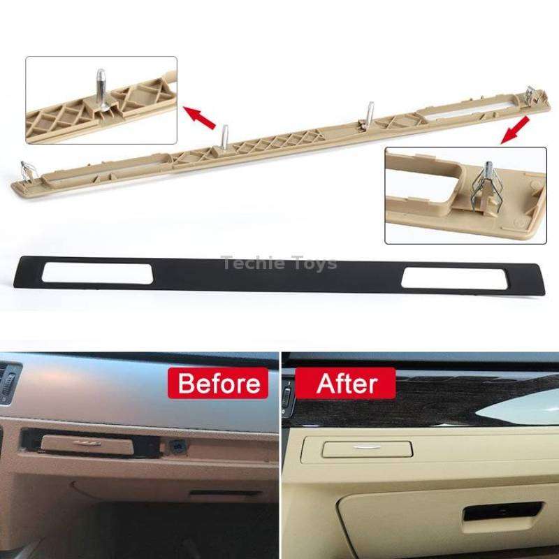 For BMW 3 Series E90 Left Driving Dashboard Water Cup Holder Decorative Frame 5145 7138 798(Beige)