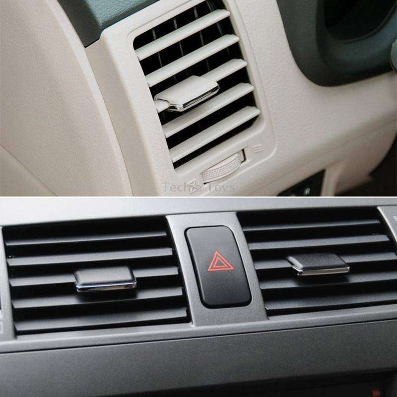 For Toyota Corolla Left-hand Drive Car Left and Right Air Conditioning Air Outlet Paddle (Black)