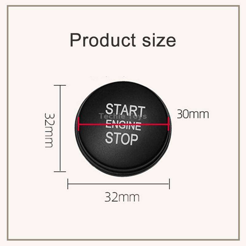 One-key Start Engine Stop Switch Button for Land Rover Range Rover Executive, Left Driving (Green)