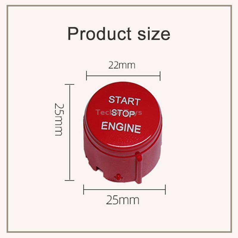 One-key Start Engine Stop Switch Button for Land Rover Freelander 2, Left Driving (Black)