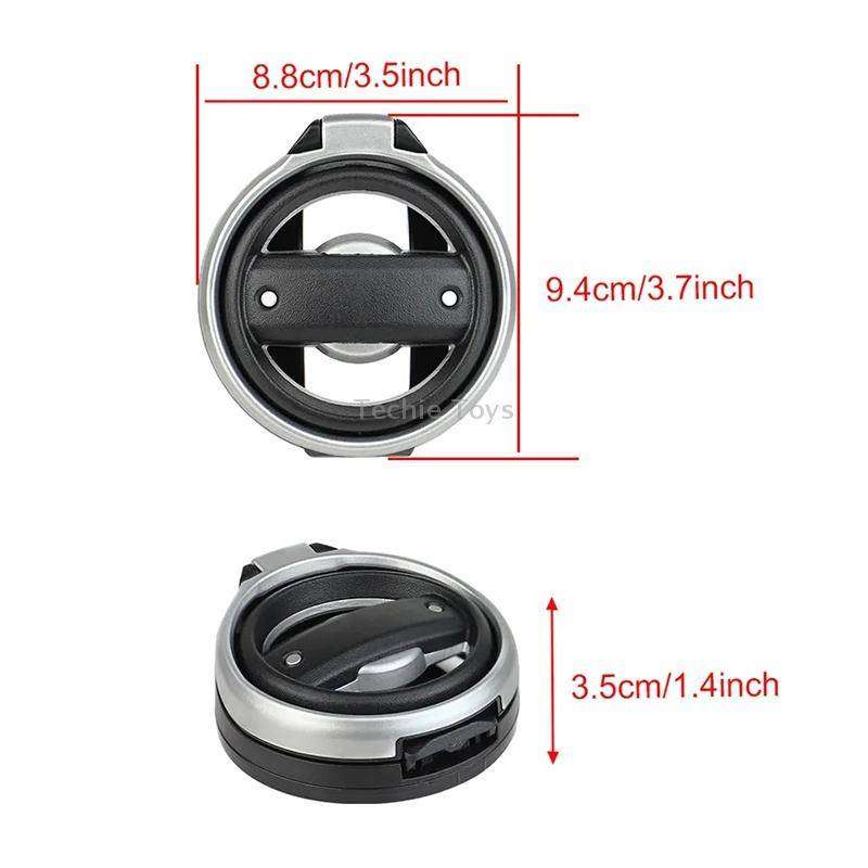 For Jeep Wrangler JK 2007-2017 JL / JT 2018+ Car Air Conditioner Air Vent Water Cup Holder (Silver)