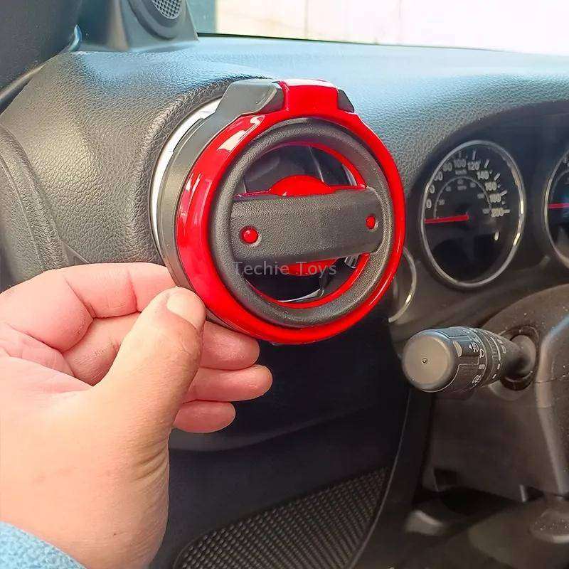For Jeep Wrangler JK 2007-2017 JL / JT 2018+ Car Air Conditioner Air Vent Water Cup Holder (Silver)