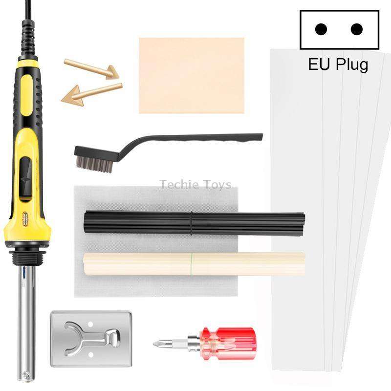 100W Electric Soldering Iron Plastic Welding Machine Car Bumper Repair Plier, EU Plug (Red)