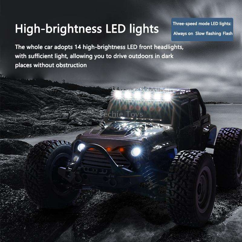 SCY-16103 2.4G 1:16 Electric 4WD RC Off-road Vehicle Car Toy (White)