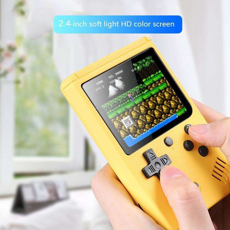 MK500 Macaron Mini Retro Classic Handheld Game Console for Kids Built-in 500 Games, Support AV Outpu