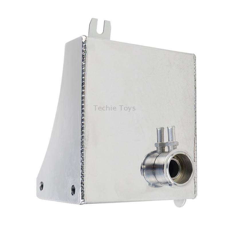 Car Modified Triangle Aluminum Alloy Cooling Water Tank Bottle Can for Nissan (Silver)