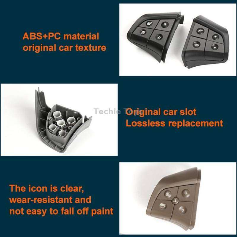 Car Left Side 5-button Steering Wheel Switch Buttons Panel 1648200010 for Mercedes-Benz W164, Left D